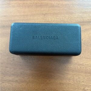 Balenciaga Textured Black Sunglass Case